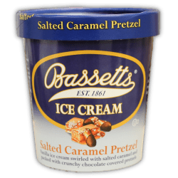 Salted Caramel Pretzel Pint Bassetts